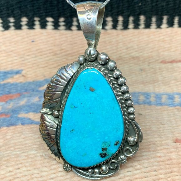 Sleeping Beauty Turquoise Pendant #3453 - Picture 1 of 2